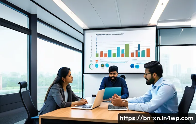 선택 기준 명확화 실습 가이드 - A professional Bengali office environment with a diverse team gathered around a conference table, en...