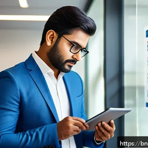 Home 31 선택 기준 명확화의 성과 측정 방법 - A professional Bengali man in a modern office setting, thoughtfully reviewing performance charts on ...